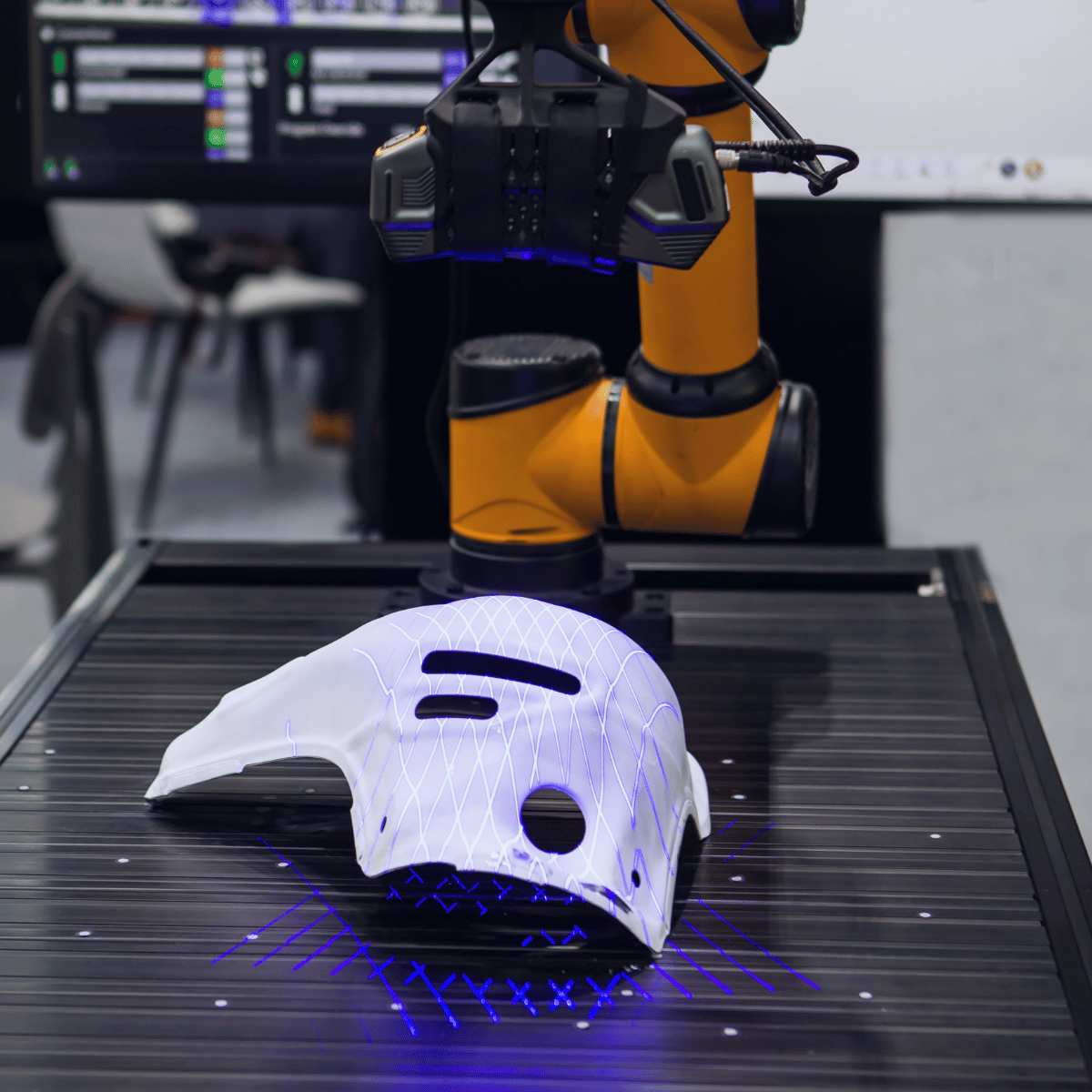 Structured-light 3D scanning of a part